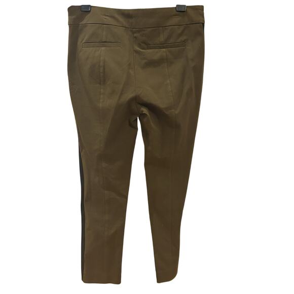 Anthropologie Essential Slim Brown Black Contrast Pants Women's size 8 - Picture 2 of 3